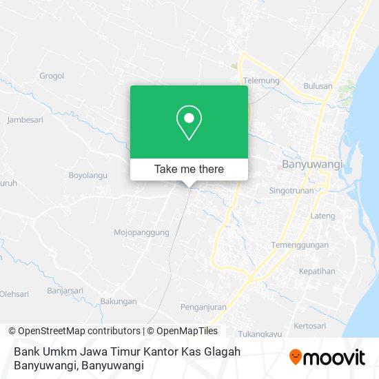 Bank Umkm Jawa Timur Kantor Kas Glagah Banyuwangi map