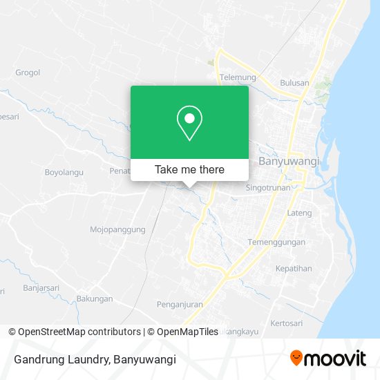 Gandrung Laundry map