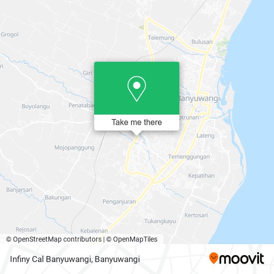 Infiny Cal Banyuwangi map