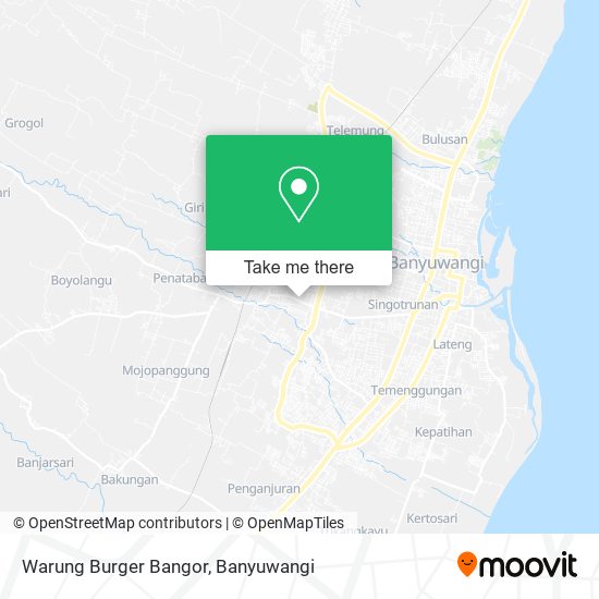 Warung Burger Bangor map