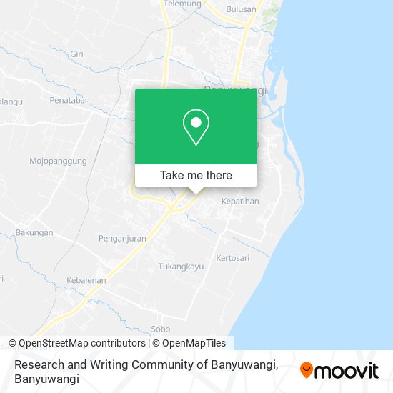 Research and Writing Community of Banyuwangi map