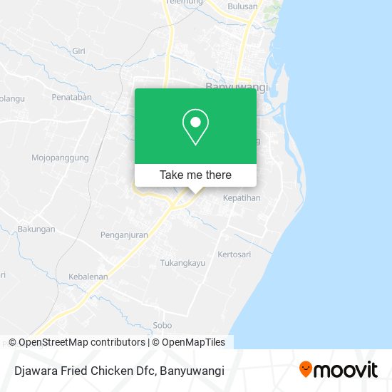 Djawara Fried Chicken Dfc map