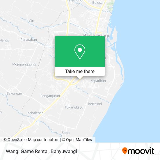 Wangi Game Rental map