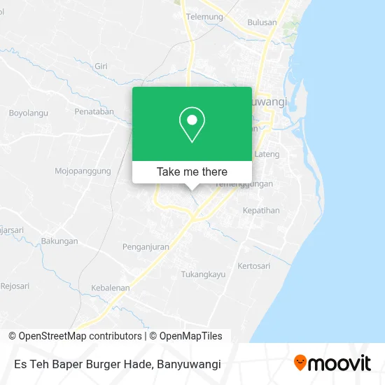 Es Teh Baper Burger Hade map