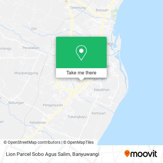 Lion Parcel Sobo Agus Salim map