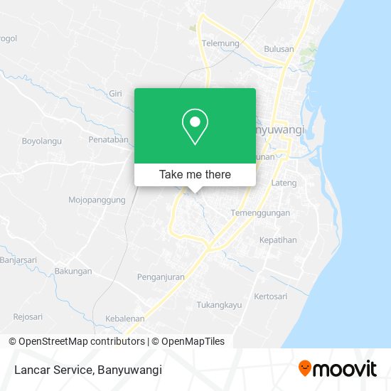 Lancar Service map