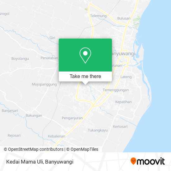 Kedai Mama Uli map