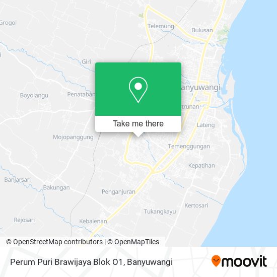 Perum Puri Brawijaya Blok O1 map