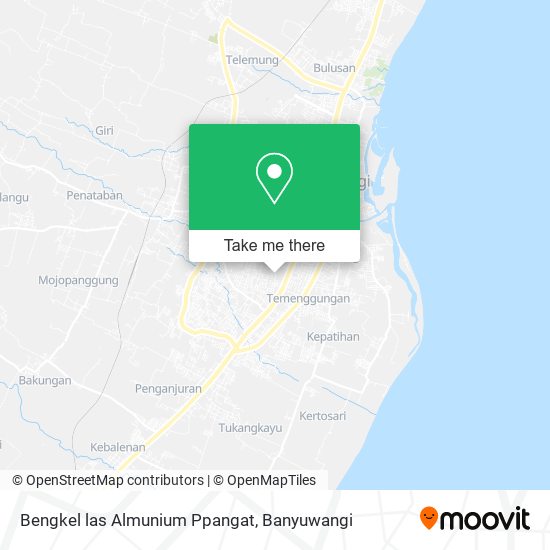 Bengkel las Almunium Ppangat map