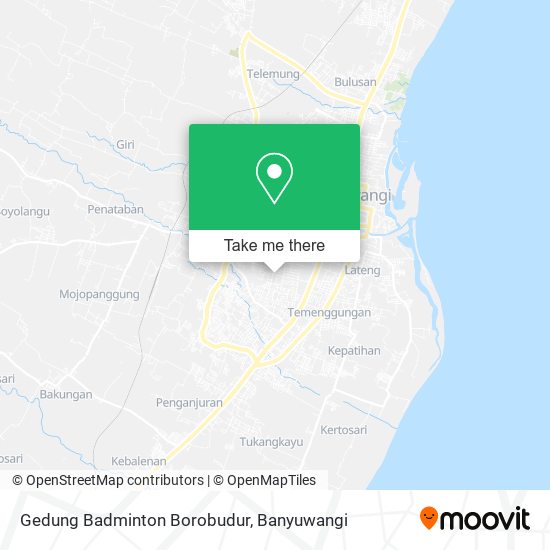 Gedung Badminton Borobudur map