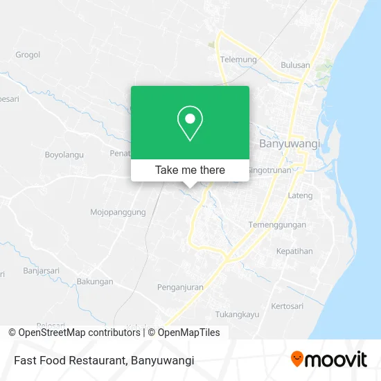 Fast Food Restaurant map