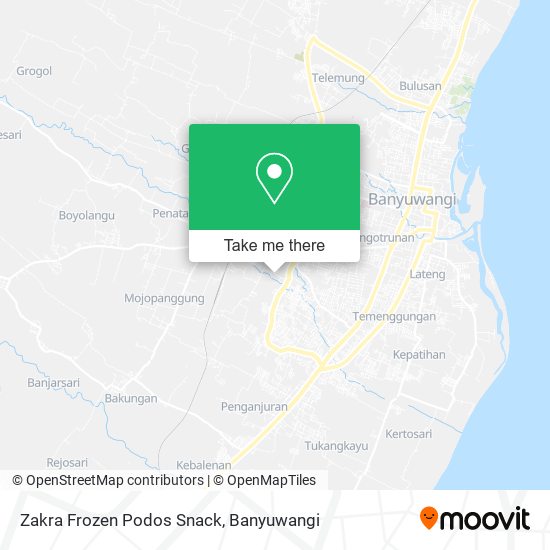 Zakra Frozen Podos Snack map
