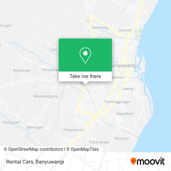 Rental Cars map