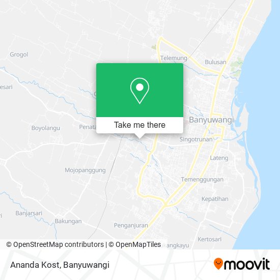 Ananda Kost map