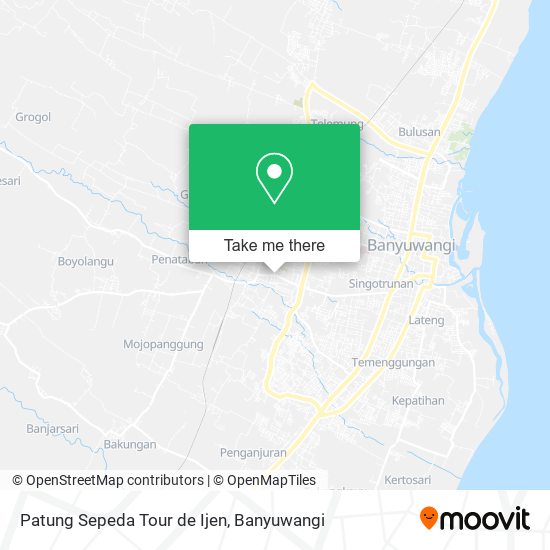 Patung Sepeda Tour de Ijen map