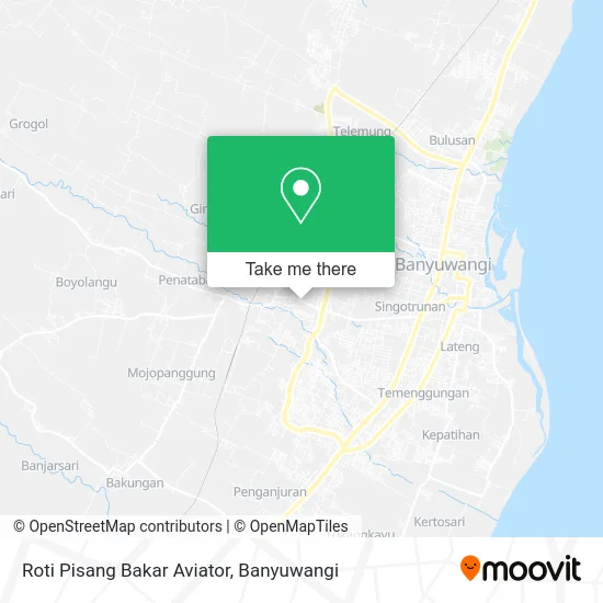 Roti Pisang Bakar Aviator map