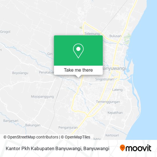 Kantor Pkh Kabupaten Banyuwangi map