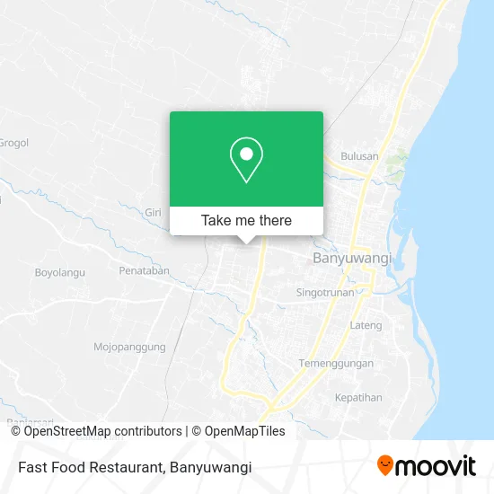Fast Food Restaurant map