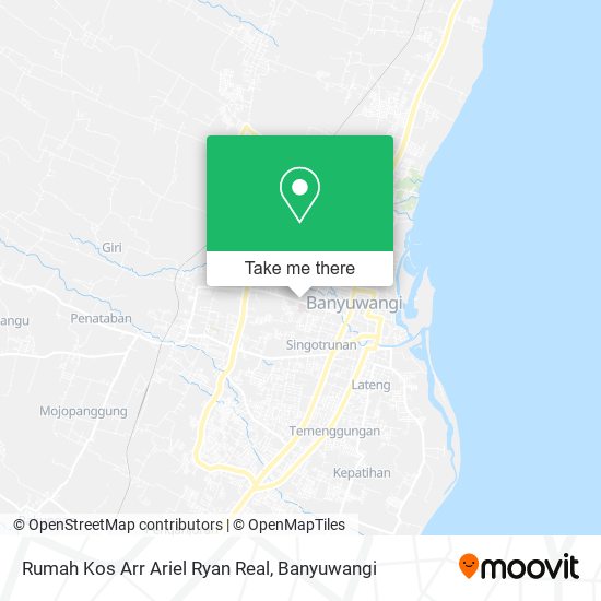 Rumah Kos Arr Ariel Ryan Real map