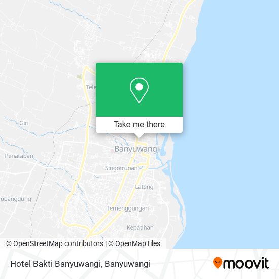 Hotel Bakti Banyuwangi map
