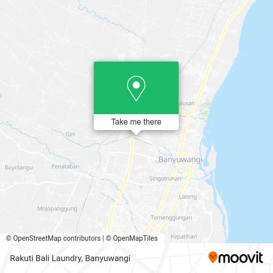 Rakuti Bali Laundry map