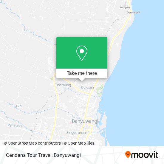 Cendana Tour Travel map