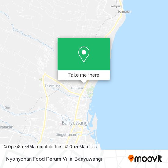 Nyonyonan Food Perum Villa map