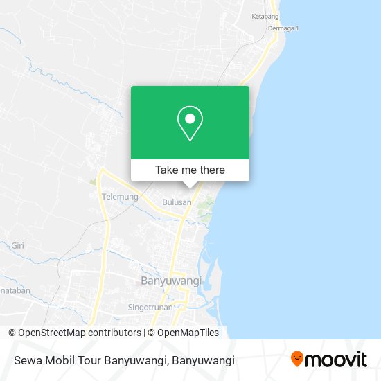 Sewa Mobil Tour Banyuwangi map