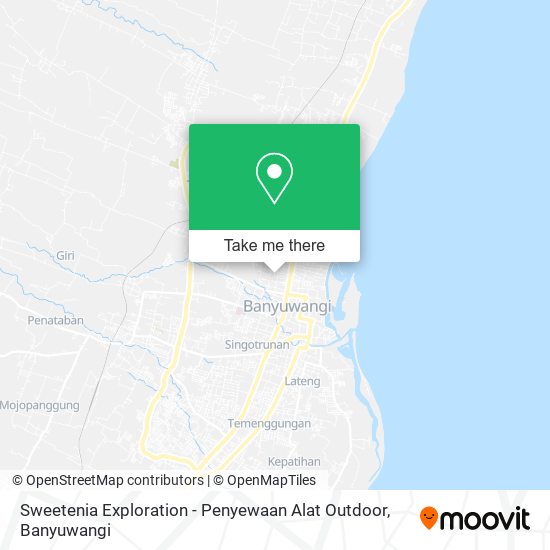 Sweetenia Exploration - Penyewaan Alat Outdoor map