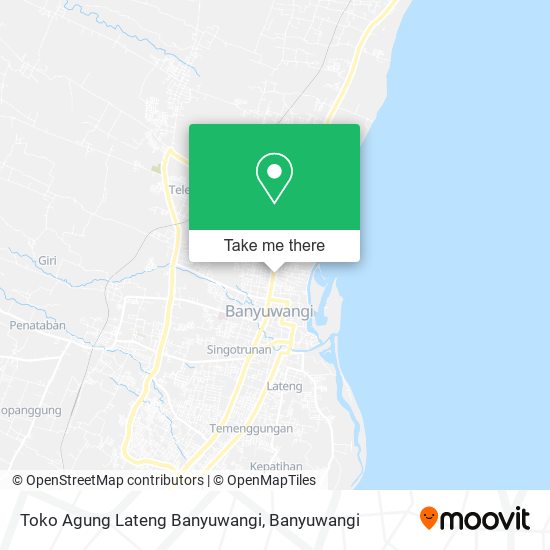 Toko Agung Lateng Banyuwangi map