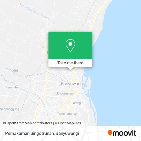Pemakaman Singotrunan map