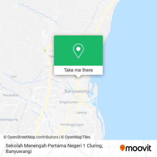 Sekolah Menengah Pertama Negeri 1 Cluring map