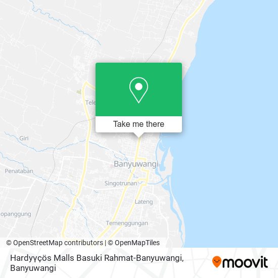 Hardyγçös Malls Basuki Rahmat-Banyuwangi map