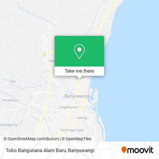 Toko Bangunana Alam Baru map