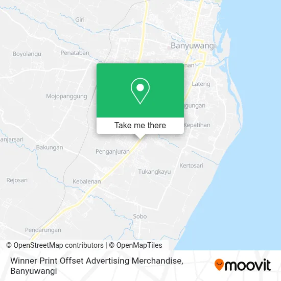 Winner Print Offset Advertising Merchandise map