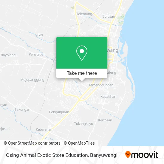 Osing Animal Exotic Store Education map