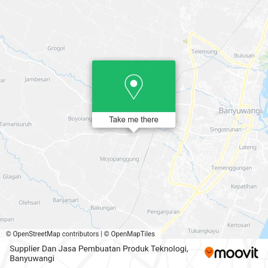 Supplier Dan Jasa Pembuatan Produk Teknologi map