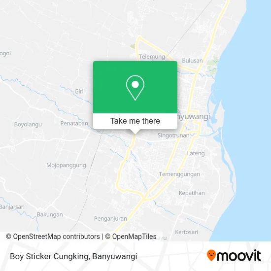 Boy Sticker Cungking map