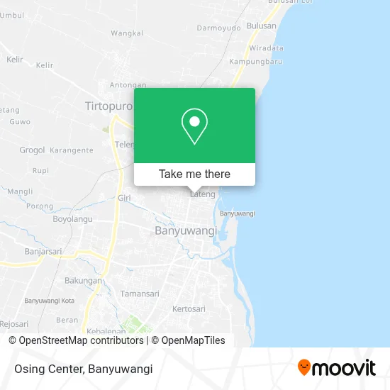 Osing Center map