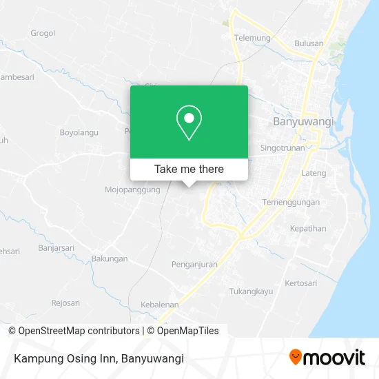 Kampung Osing Inn map