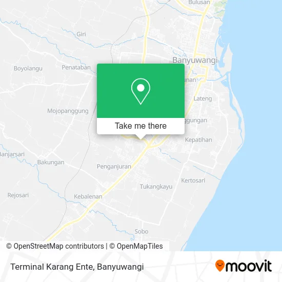 Terminal Karang Ente map