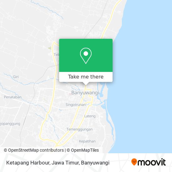 Ketapang Harbour, Jawa Timur map