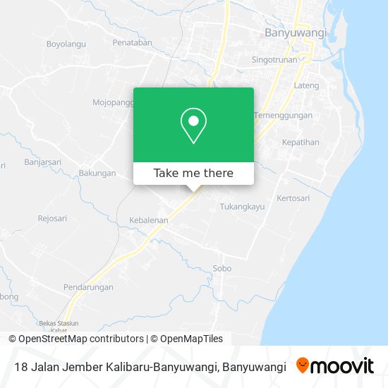 18 Jalan Jember Kalibaru-Banyuwangi map