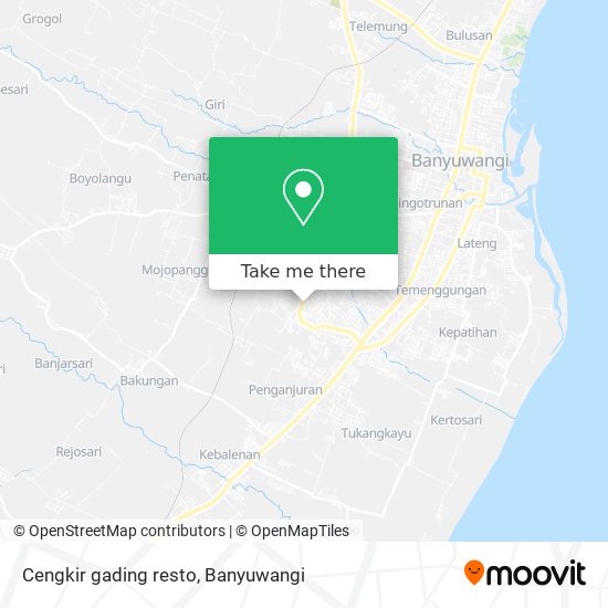 Cengkir gading resto map