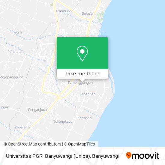Universitas PGRI Banyuwangi (Uniba) map