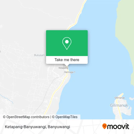 Ketapang-Banyuwangi map