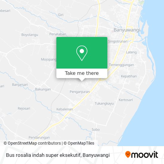 Bus rosalia indah super eksekutif map