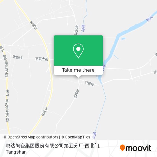 惠达陶瓷集团股份有限公司第五分厂-西北门 map
