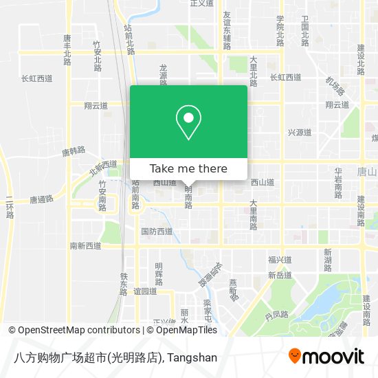 八方购物广场超市(光明路店) map