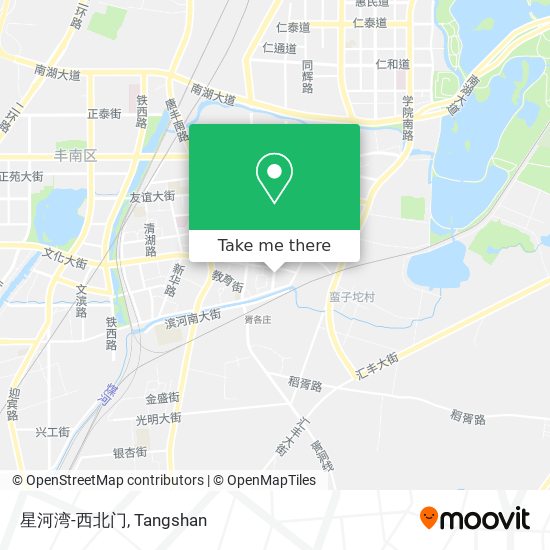 星河湾-西北门 map